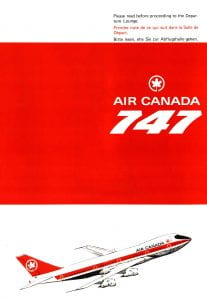 Air Canada Pamphlet