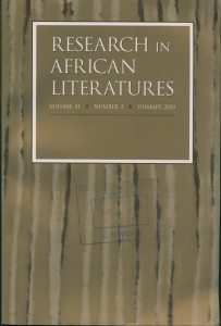 Research in African Literatures 41.2 2010-summer