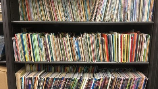 Many books on a shelf