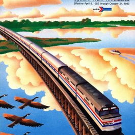 April 5, 1992 Amtrak Timetable