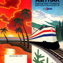 October 26, 1986 Amtrak Timetable