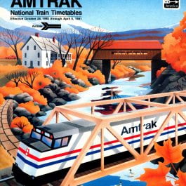 October 28, 1990 Amtrak Timetable