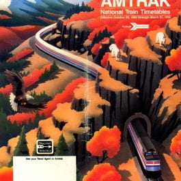 October 29, 1989 Amtrak Timetable