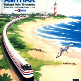 April 1, 1990 Amtrak Timetable