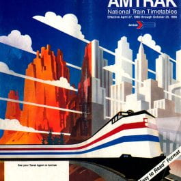 April 27, 1986 Amtrak Timetable