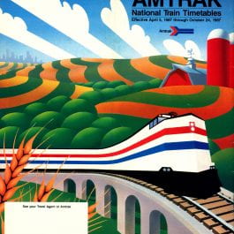 April 5, 1987 Amtrak Timetable