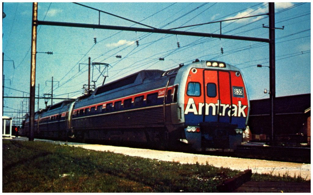 Amtrak Metroliner 3/4 view