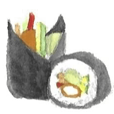 Drawing of Fish Sushi
