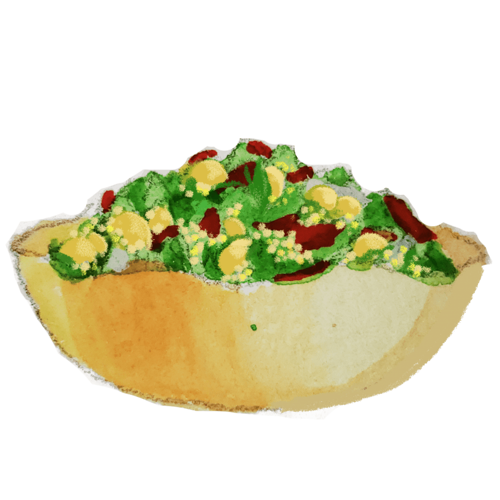 Drawing of Tabouleh Salad