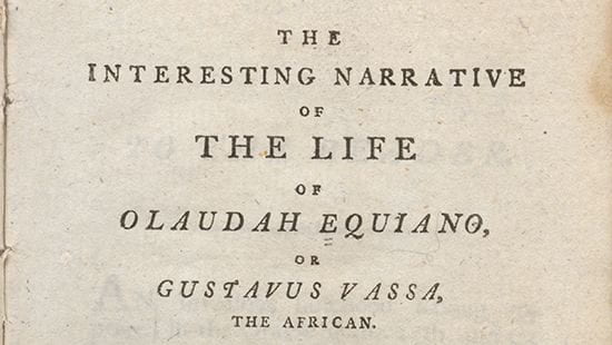 The Interesting Narrative of the Life of Olaudah Equiano: or, Gustavus Vassa, the African Title Page