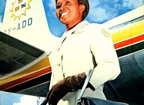 East African Airways Annual Report 1965 Photo Flight Attendant