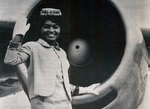 Air Congo Flight Attendant 1968