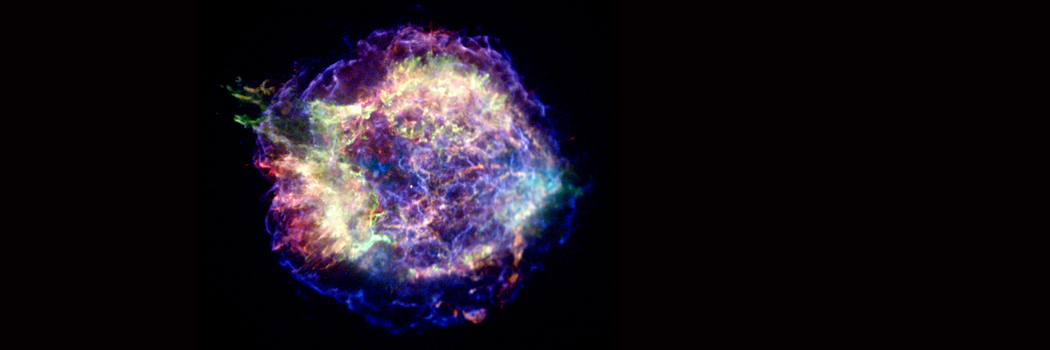 Cassiopeia A, the youngest supernova remnant in the Milky Way.