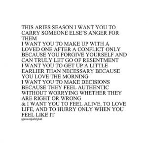 The Aries Season text. 