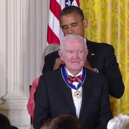 Stevens received the Presidential Medal of Freedom in 2012