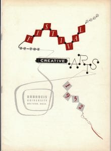 Festival of Creative Arts, Brandeis University, 1952