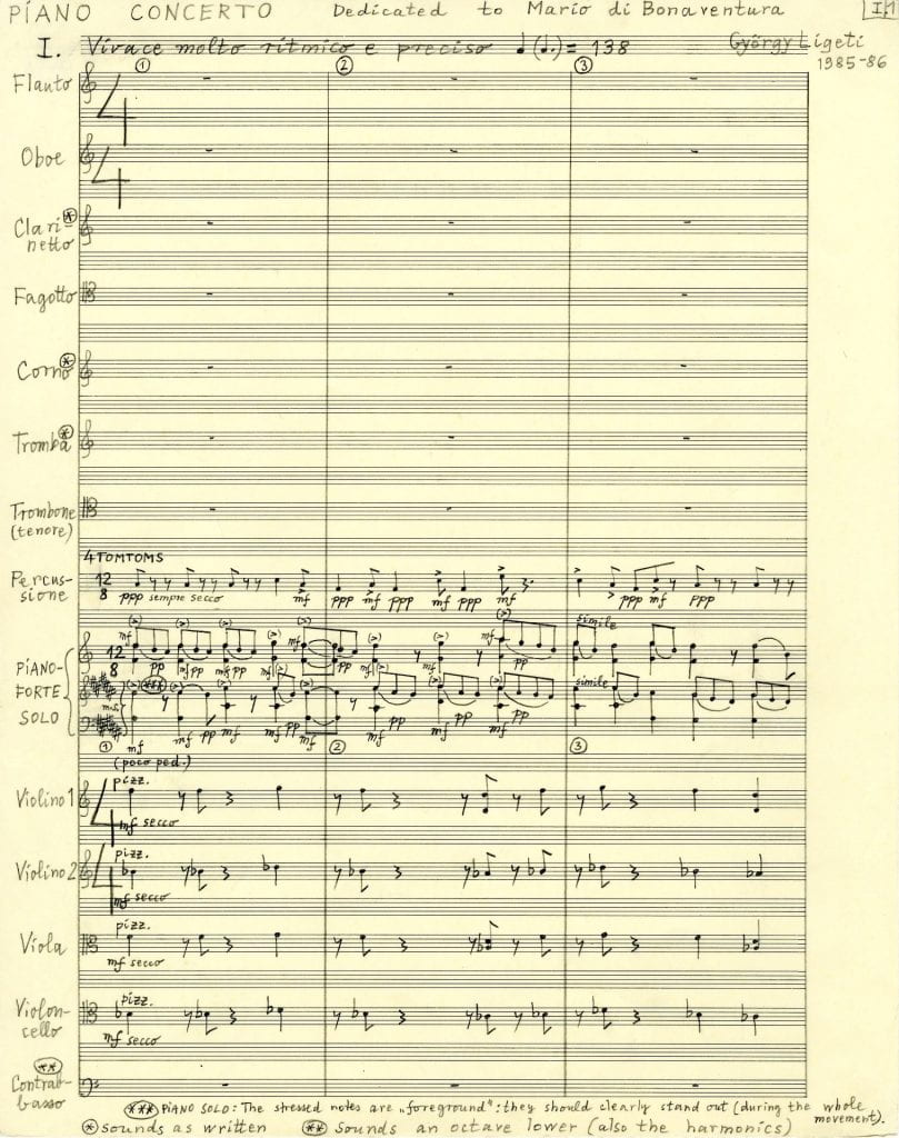 Ligeti's Piano Concerto