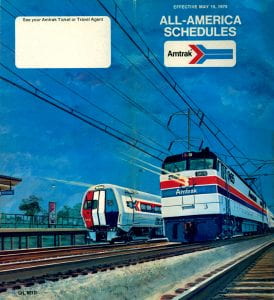 Amtrak 1975 Timetable