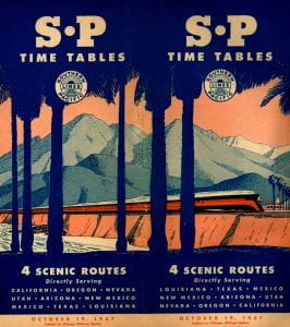 Southern Pacific 1947 Timetable