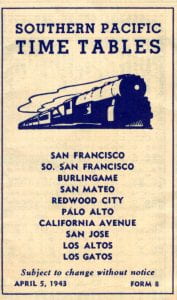 Southern Pacific 1943 Timetable