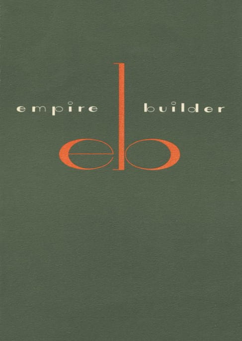 Empire Builder menu, 1962