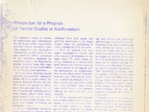 Curric womStud proposal 1970