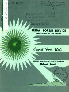 USDA Forest Service Laurel Fork Unit EIS