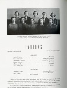 Lydians 1938 yearbook