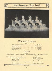 Womans League from yearbook