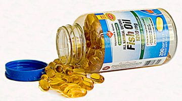 Fish oil tablets