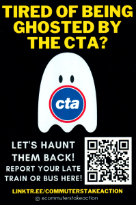 Ghost with CTA logo on its chest