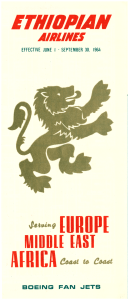 cover of timetable with lion on the front