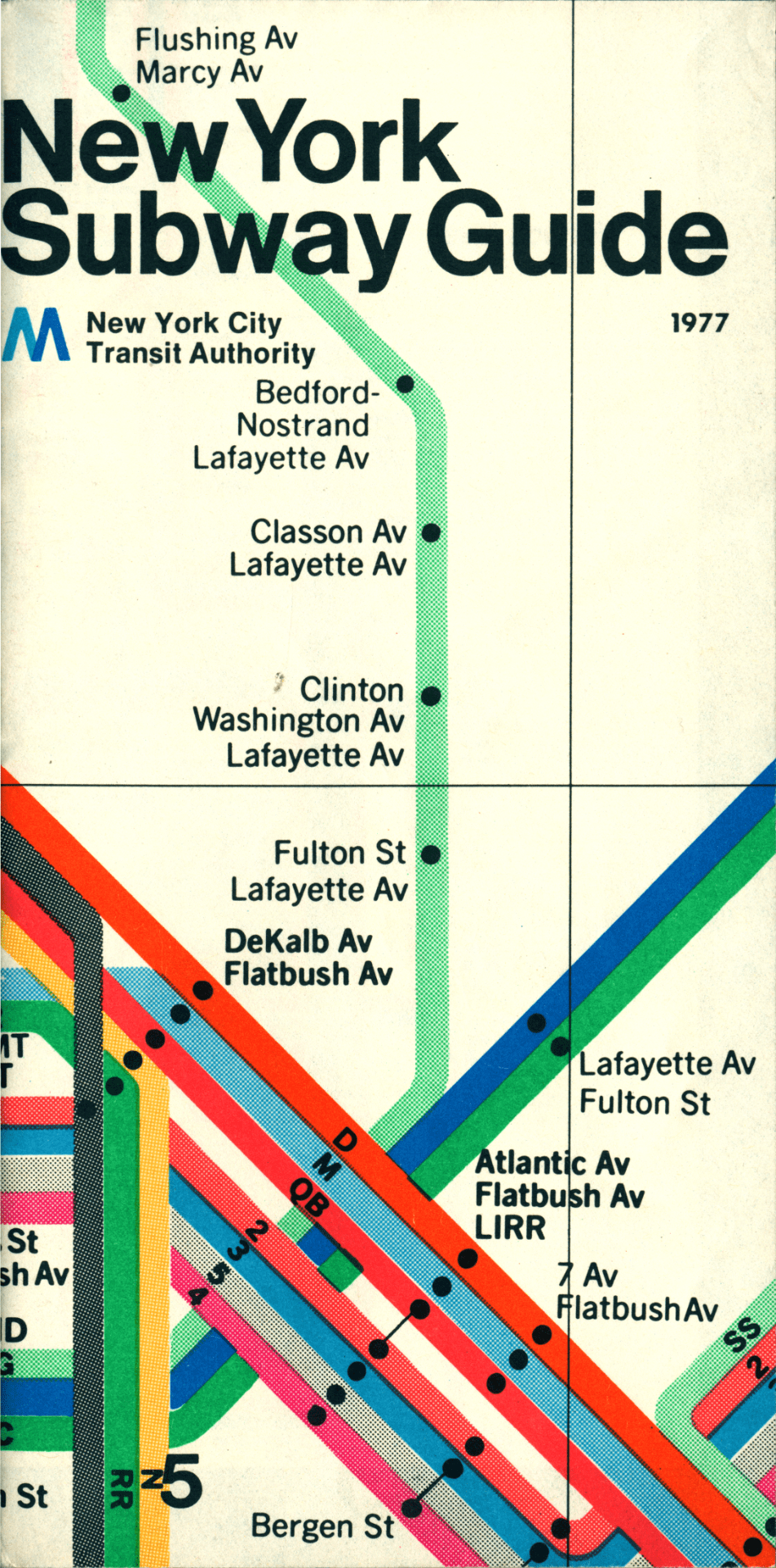 shows a small corner of the new york city subway map