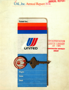 cover of a report showing a sleeve for an airline ticket with a key on top