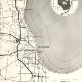 Map: Chicago Metropolitan Area Expressway System Serving O'Hare International Airport