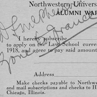 Alumni War Fund Subscription Cards, 1917
