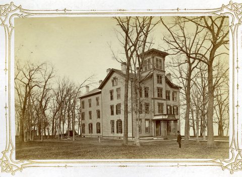 “Old College,” circa 1874. NUA.