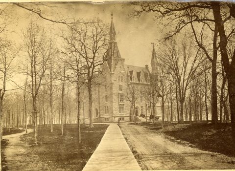 University Hall, circa 1875. NUA.