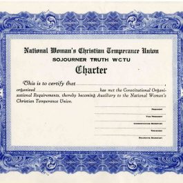 Certificate for African American women