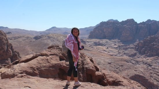 Kate Salvidio studies abroad on an affiliated program in Amman, Jordan