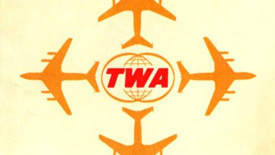 TWA 1970 Ticket Envelope
