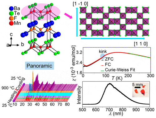Antiferromagnetic Semiconductor BaFMn0.5Te with Unique Mn Ordering and Red Photoluminescence
