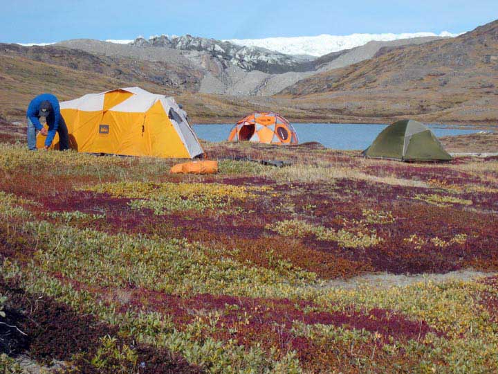 Camp, near the Kangerlussuaq ice margin.